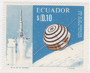Immagine:Satellite_francese_Asterix-1_-_Ecuador_-_1966.jpg