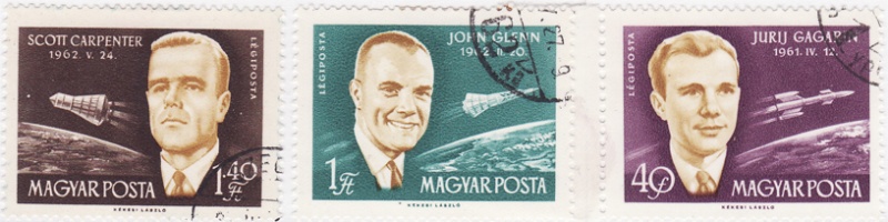 File:Astronauti Carpenter Glenn Gagarin - Ungheria 1962.jpg