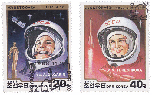 Immagine:Gagarin_Tereshkova_-_Corea_del_Nord_1988.jpg
