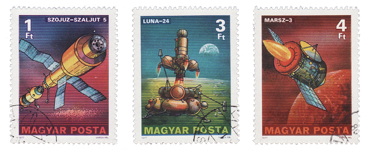Immagine:Ricerche_nello_spazio_Soyuz-Saljut_5_Luna_24_Mars_3_-_Ungheria_1977.jpg
